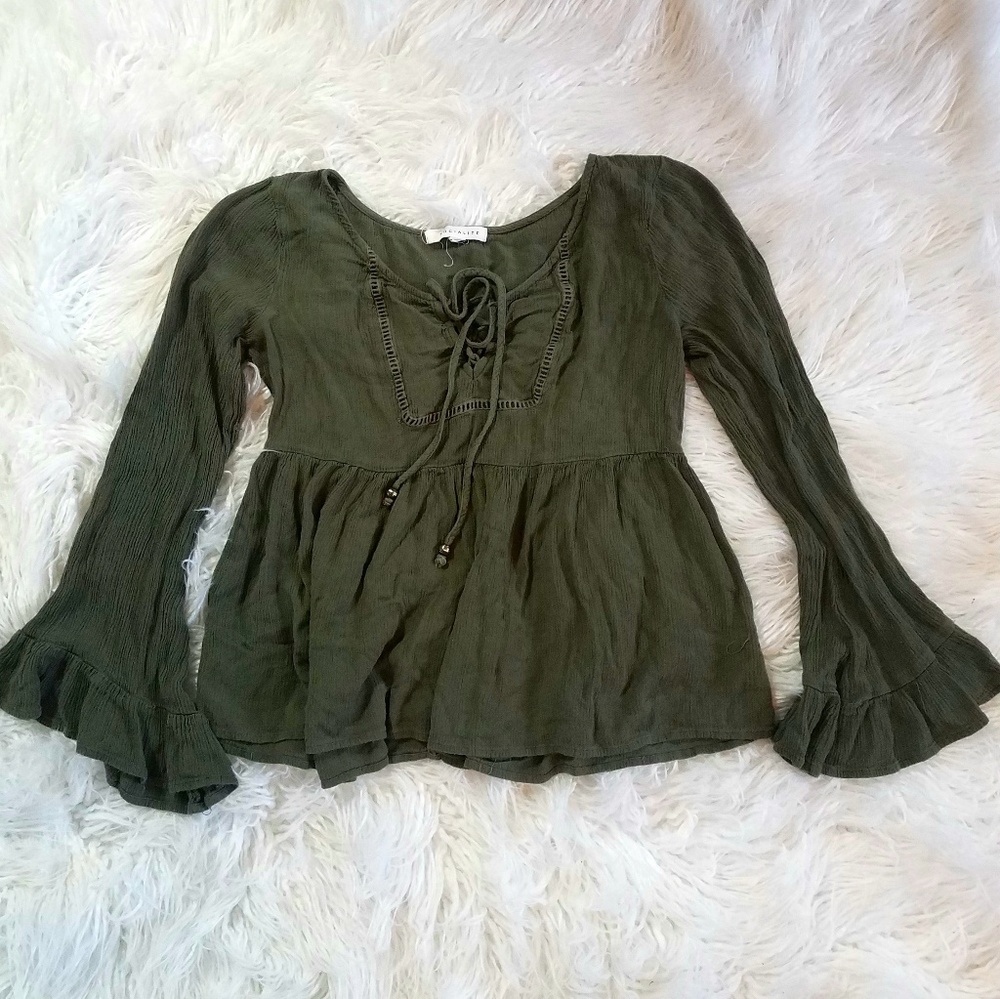 Olive Green Blouse